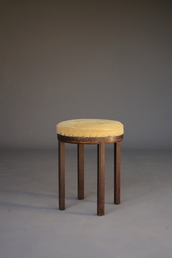 Image 1 of H.Pander & Zonen Modernistischer Hocker. 1930s