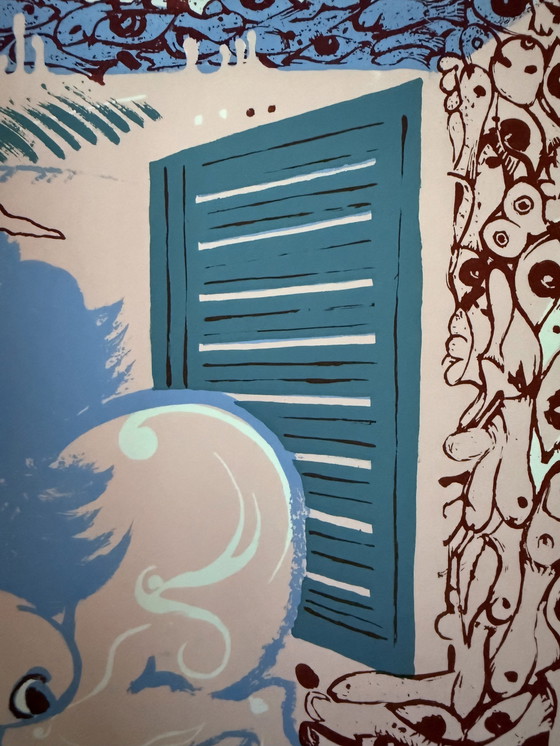 Image 1 of Favaretto Casarini: "Vivere Mosesti". Farblithographie, handsigniert und nummeriert. In ausgezeichnetem Zustand.