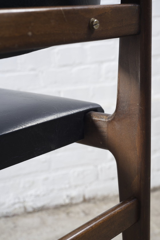 Image 1 of 4 Esszimmerstühle im belgischen Design, 1960er Jahre