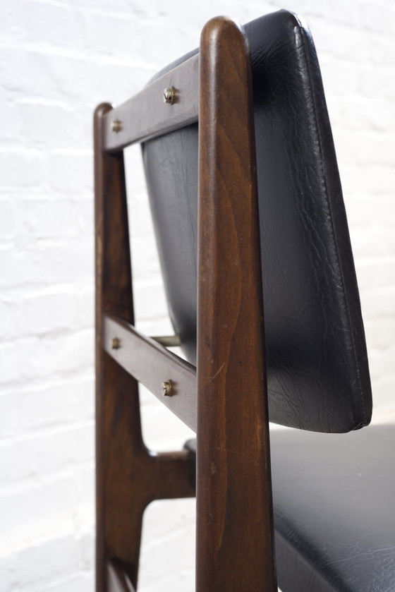 Image 1 of 4 Esszimmerstühle im belgischen Design, 1960er Jahre