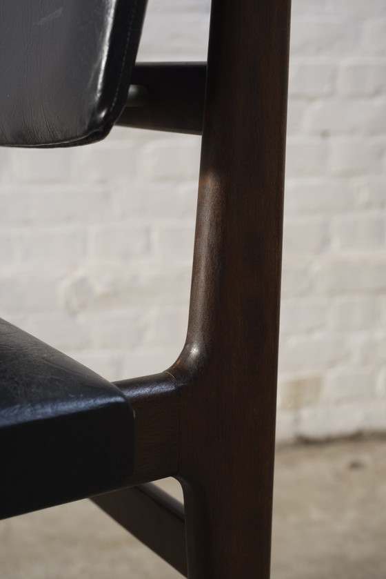 Image 1 of 4 Esszimmerstühle im belgischen Design, 1960er Jahre