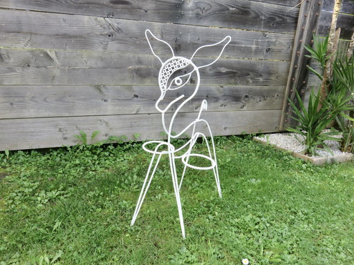 Große Bambi Tür Pflanze, 1950, selten