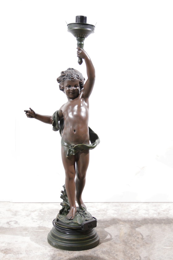 Image 1 of 2x Putti-Lampen A Moreau