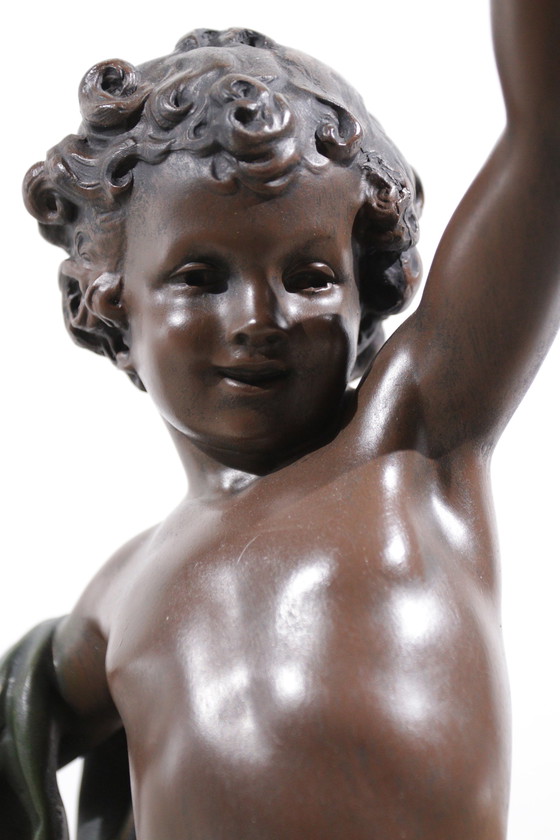 Image 1 of 2x Putti-Lampen A Moreau