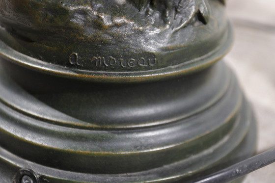 Image 1 of 2x Putti-Lampen A Moreau