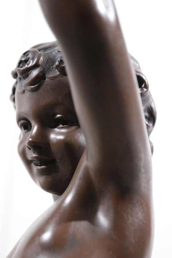 Image 1 of 2x Putti-Lampen A Moreau