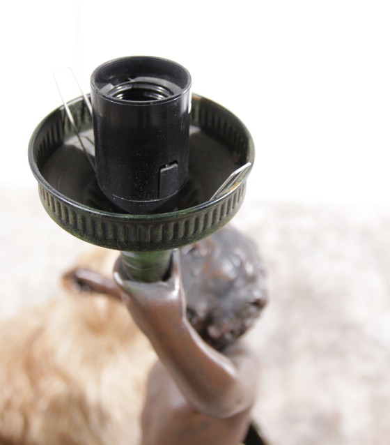 Image 1 of 2x Putti-Lampen A Moreau