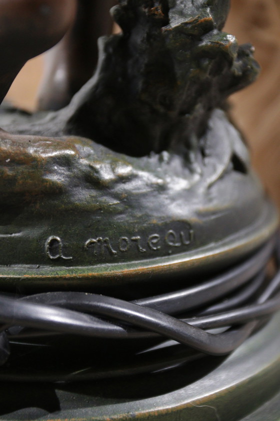 Image 1 of 2x Putti-Lampen A Moreau