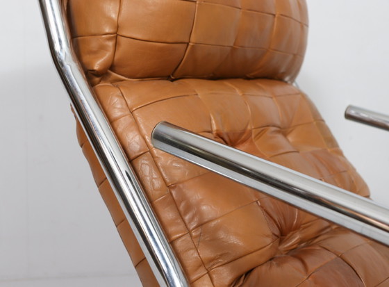 Image 1 of 2x Patchwork Freischwinger Sessel, Deutschland, 1970Er Jahre