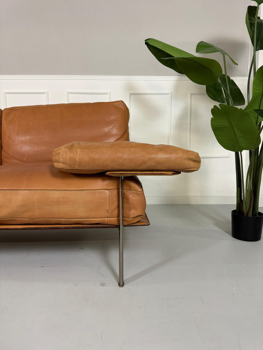 B&B Italia Diesis Designer Marken Sofa Leder Braun Klassiker