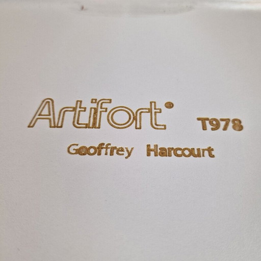 Runder Couchtisch aus Holz und Aluminium von Geoffrey Harcourt für Artifort, 1960