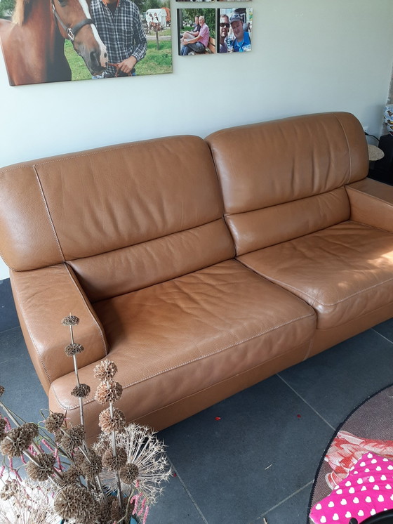 Image 1 of 3x Leder Cherbourg Tanipico Pallisander Sessel/Sofa