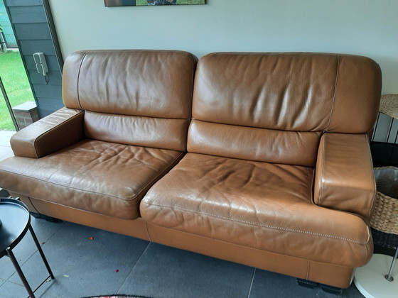 Image 1 of 3x Leder Cherbourg Tanipico Pallisander Sessel/Sofa