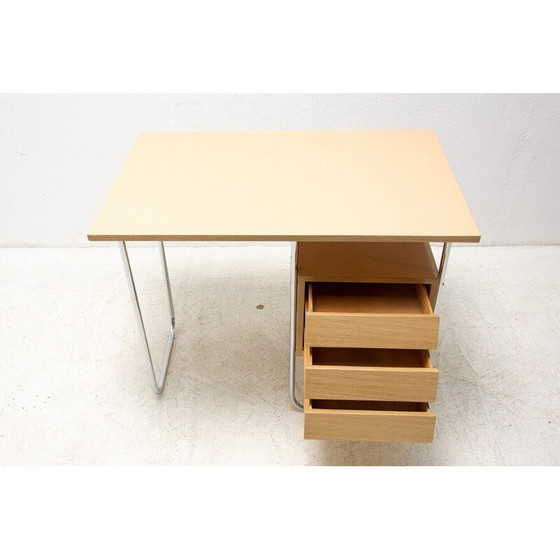 Image 1 of Tschechoslowakischer Vintage-Schreibtisch aus Chrom und Formica, 1950