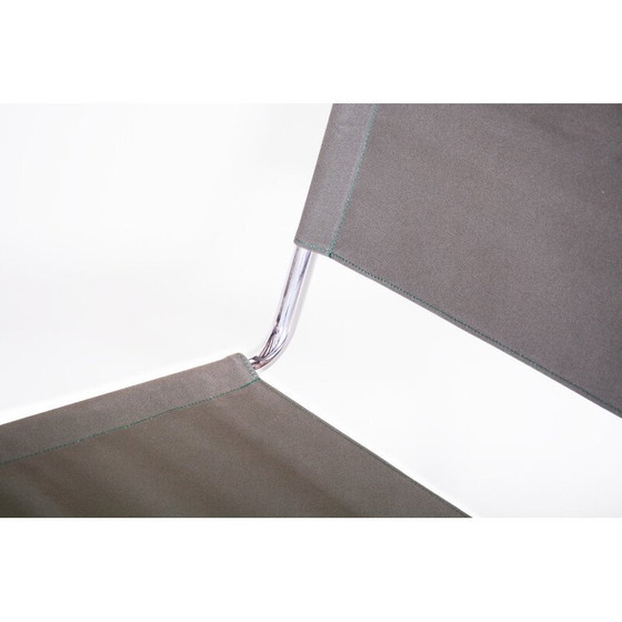 Image 1 of Bauhausstuhl H79 aus Chromstahl und Stoff von Jindrich Halabala für Up Zavody, Tschechoslowakei 1930