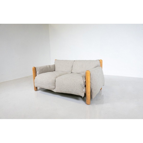 Image 1 of 2-Sitzer-Sofa Gambadilegno von Enzo Mari für Driade, Italien 1974