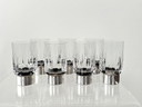  Hermann Bauer Trinkgläser Sterling Silber .925 Kristallglas