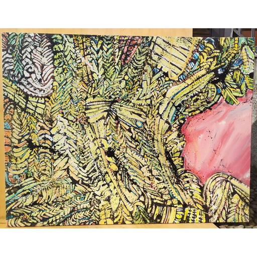 Acrilyc auf Leinwand von Victor Laks, 1972