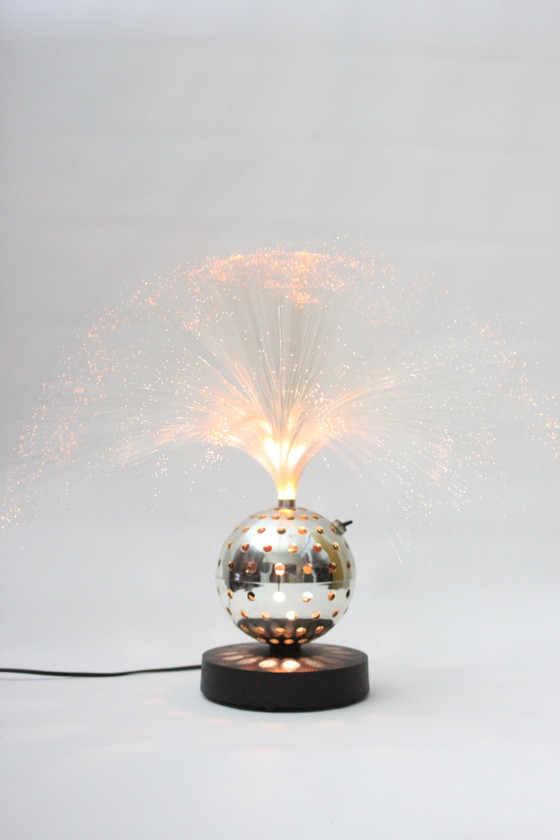 Image 1 of Star Fiber Optic Globe Lampe von Cima International, Deutschland 1960S