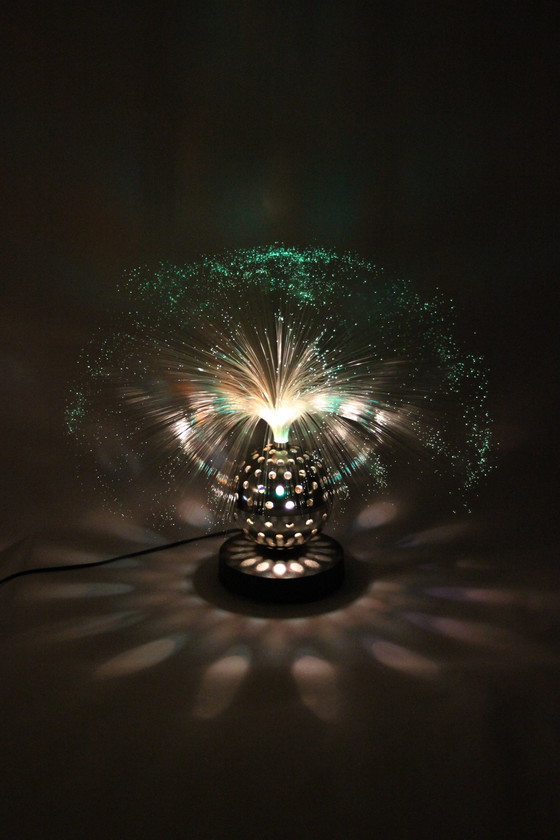 Image 1 of Star Fiber Optic Globe Lampe von Cima International, Deutschland 1960S