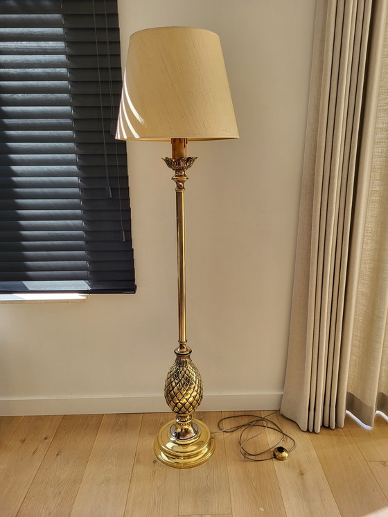 Image 1 of Hollywood Regency Messing Ananas Stehlampe