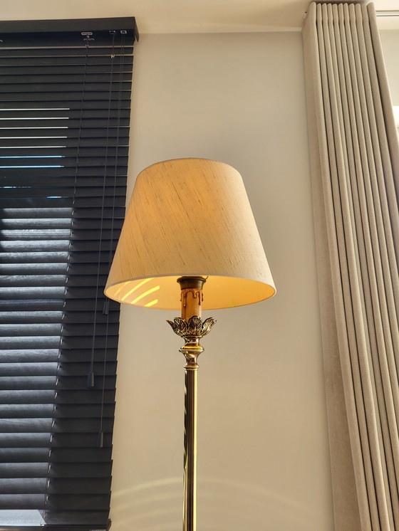 Image 1 of Hollywood Regency Messing Ananas Stehlampe