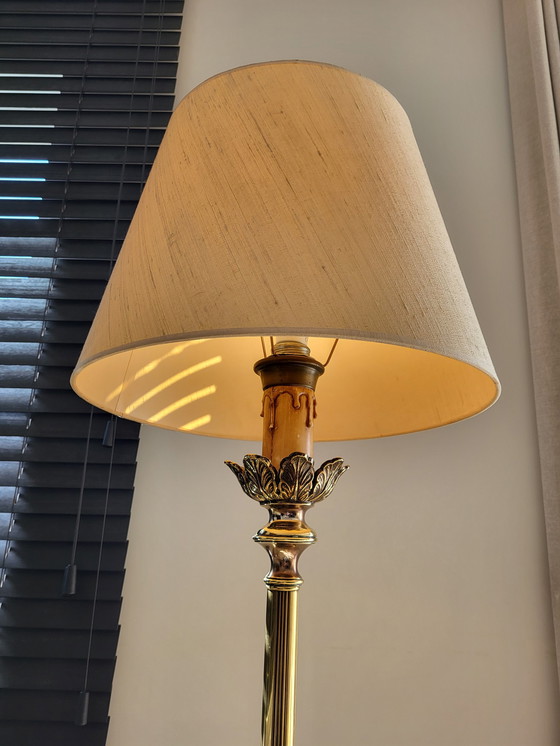 Image 1 of Hollywood Regency Messing Ananas Stehlampe