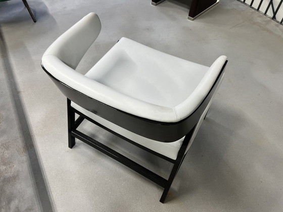 Image 1 of Molinari Thelma Sessel schwarz weißes Leder