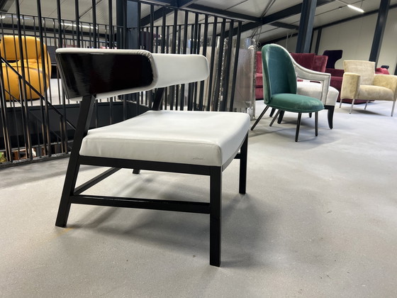 Image 1 of Molinari Thelma Sessel schwarz weißes Leder