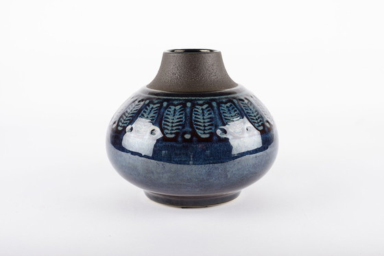 Image 1 of 2 x Keramikvasen Entworfen von Einar Johansen für Søholm Stentøj, Dänemark 1960er Jahre.