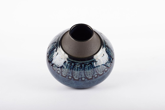 Image 1 of 2 x Keramikvasen Entworfen von Einar Johansen für Søholm Stentøj, Dänemark 1960er Jahre.