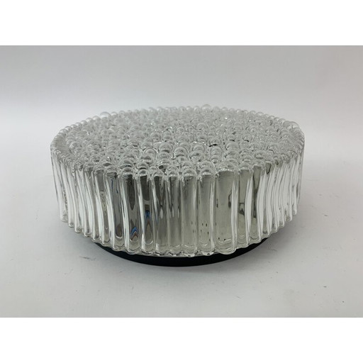 Vintage-Deckenleuchte aus Blasenglas von Helena Tynell, 1970