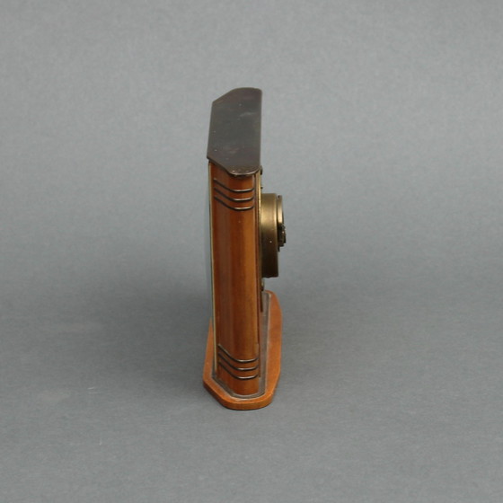 Image 1 of Kienzle - Fruchtholz Art Deco Pendel mit Aufzugswerk - Uhr