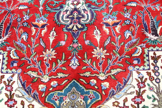 Image 1 of Original Handgeknüpfter Perserteppich Tabriz 40 Raj Fein  344 X 254 Cm Top Zustand