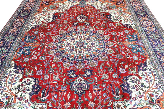 Image 1 of Original Handgeknüpfter Perserteppich Tabriz 40 Raj Fein  344 X 254 Cm Top Zustand