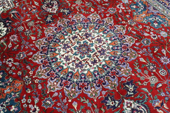 Image 1 of Original Handgeknüpfter Perserteppich Tabriz 40 Raj Fein  344 X 254 Cm Top Zustand