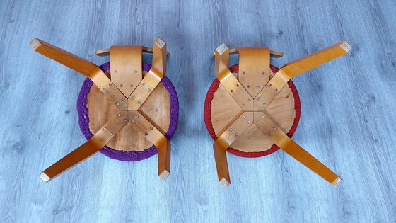 Image 1 of 2x Den Boer Gouda Cor Alons Kinderstuhl aus den 1950er Jahren