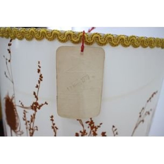 Image 1 of Vintage Stehleuchte aus weißem Stoff und Stahl für Ligdokov, Tschechoslowakei 1970