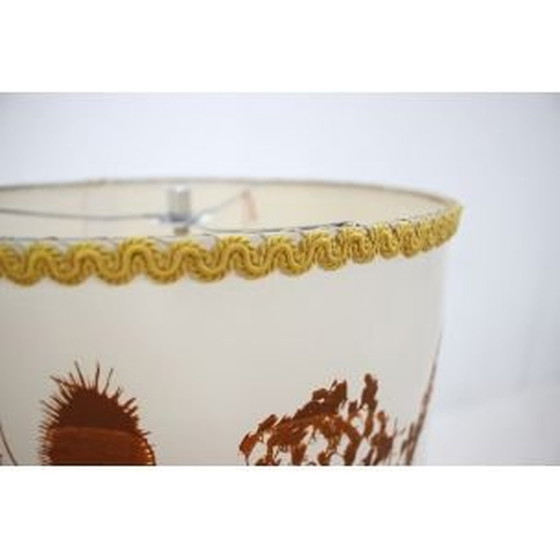 Image 1 of Vintage Stehleuchte aus weißem Stoff und Stahl für Ligdokov, Tschechoslowakei 1970