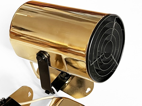 Image 1 of Paar goldene Wandleuchten "Orion" von Per Sundstedt für Kosta Lampan. Schweden 1970S