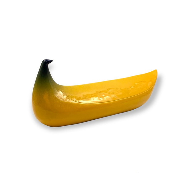 Image 1 of Gelbe Banane Keramikskulptur von Zanolli Nove, Italien 1970