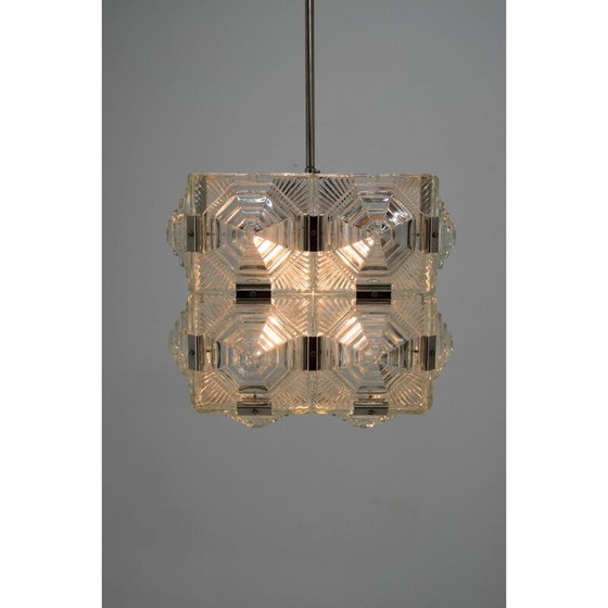 Image 1 of Hängeleuchte aus Glas von Kamenicky Senov, 1960