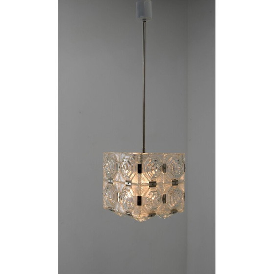 Image 1 of Hängeleuchte aus Glas von Kamenicky Senov, 1960