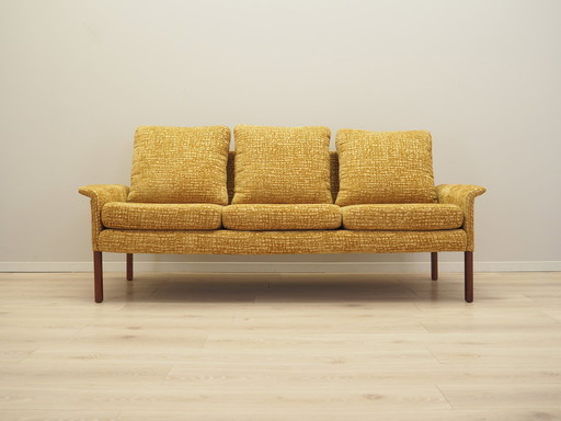 Senfgelbes Sofa, Dänisches Design, 1960er Jahre, Designer: Hans Olsen