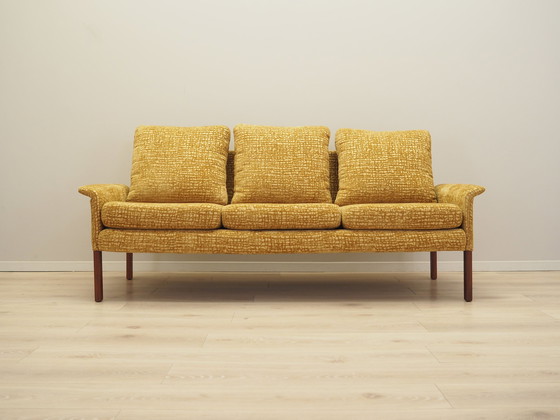 Image 1 of Senfgelbes Sofa, Dänisches Design, 1960er Jahre, Designer: Hans Olsen