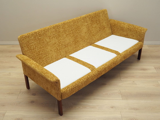 Image 1 of Senfgelbes Sofa, Dänisches Design, 1960er Jahre, Designer: Hans Olsen