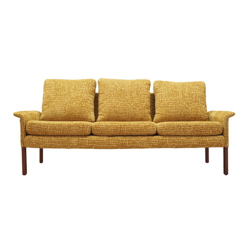 Senfgelbes Sofa, Dänisches Design, 1960er Jahre, Designer: Hans Olsen