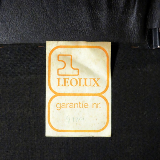 Image 1 of Vintage Leolux Fußhocker Ottomane in Leder