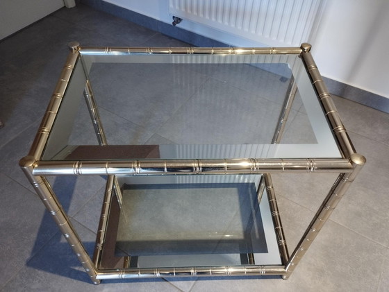 Image 1 of Maison Lancel - Beistelltisch - Konsole - Servierwagen - Couchtisch - Zweifarbig