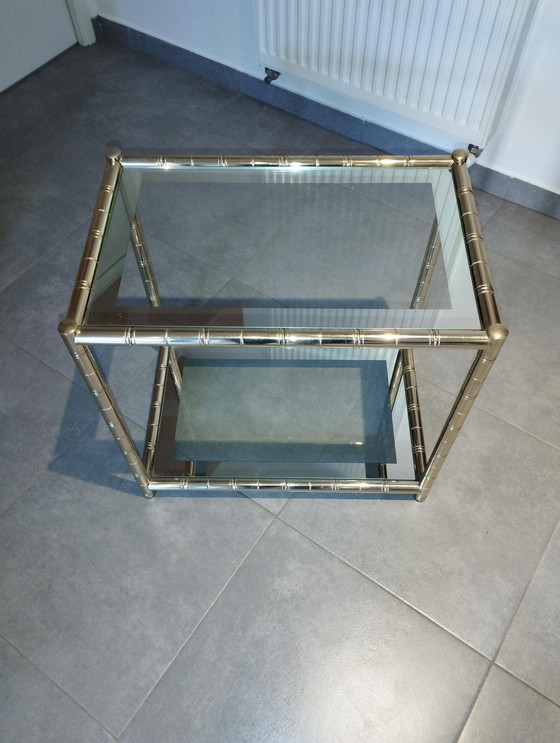 Image 1 of Maison Lancel - Beistelltisch - Konsole - Servierwagen - Couchtisch - Zweifarbig